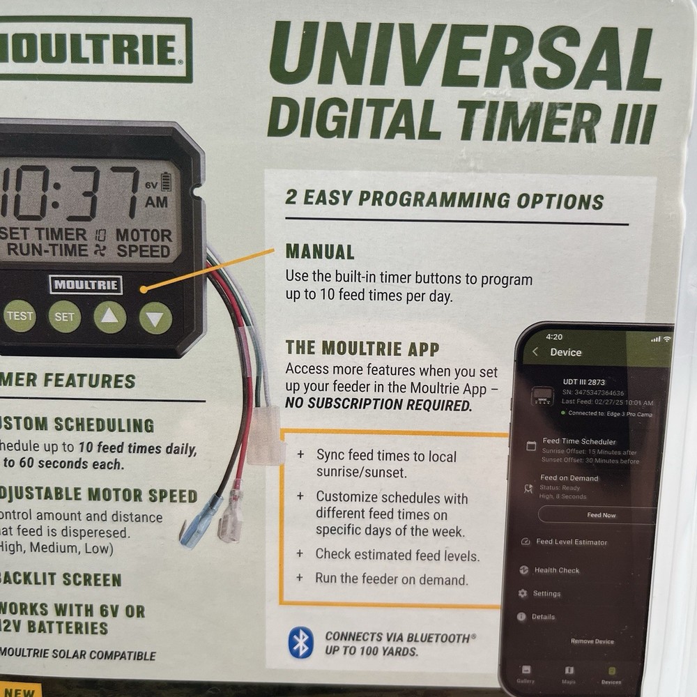 Universal Digital Timer III - Deer Feeder Timer - Digital Timer System