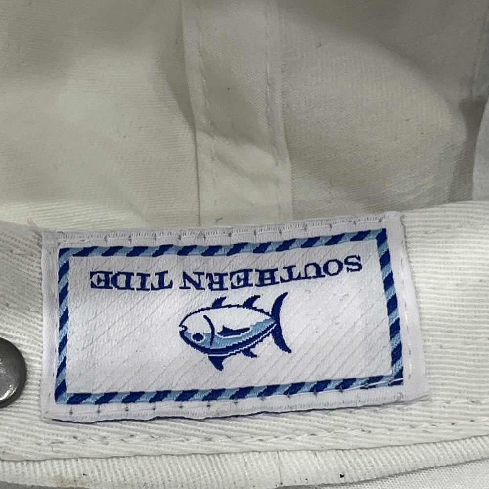 Southern Tide White Skipjack Hat Cap One Size Adjustable Strap