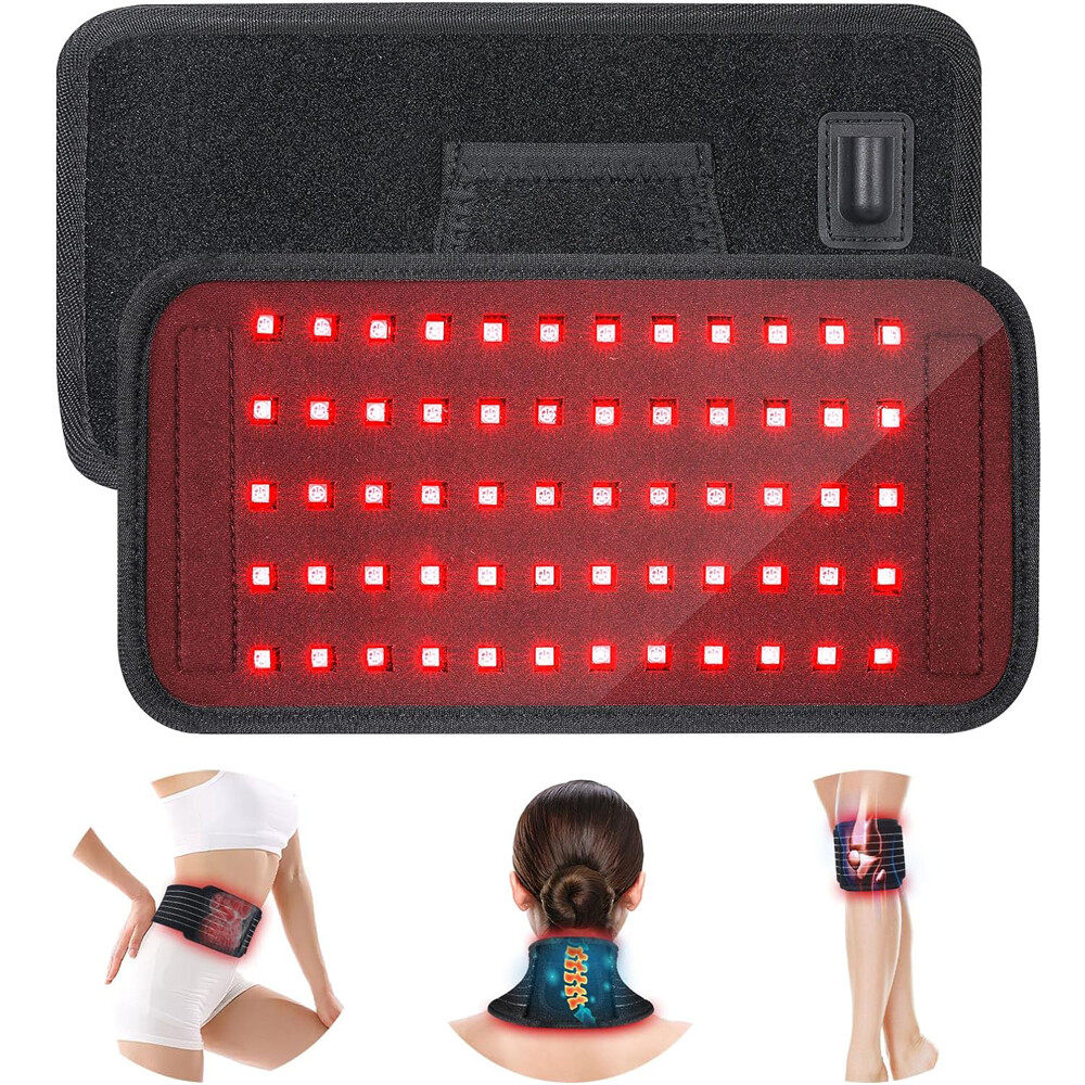 660nm Red 850nm Near Infrared Light Therapy Waist Wrap Pad Belt Fit Pain Relief
