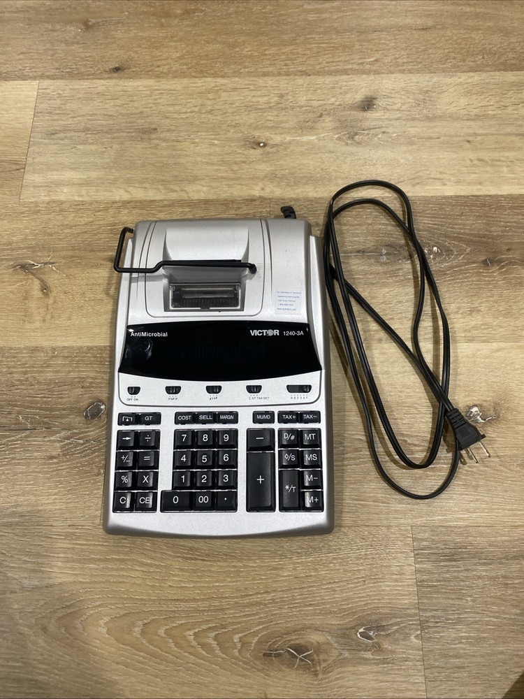 Victor 12-Digit Desktop Adding Machine - 1240-3A - excellent condition