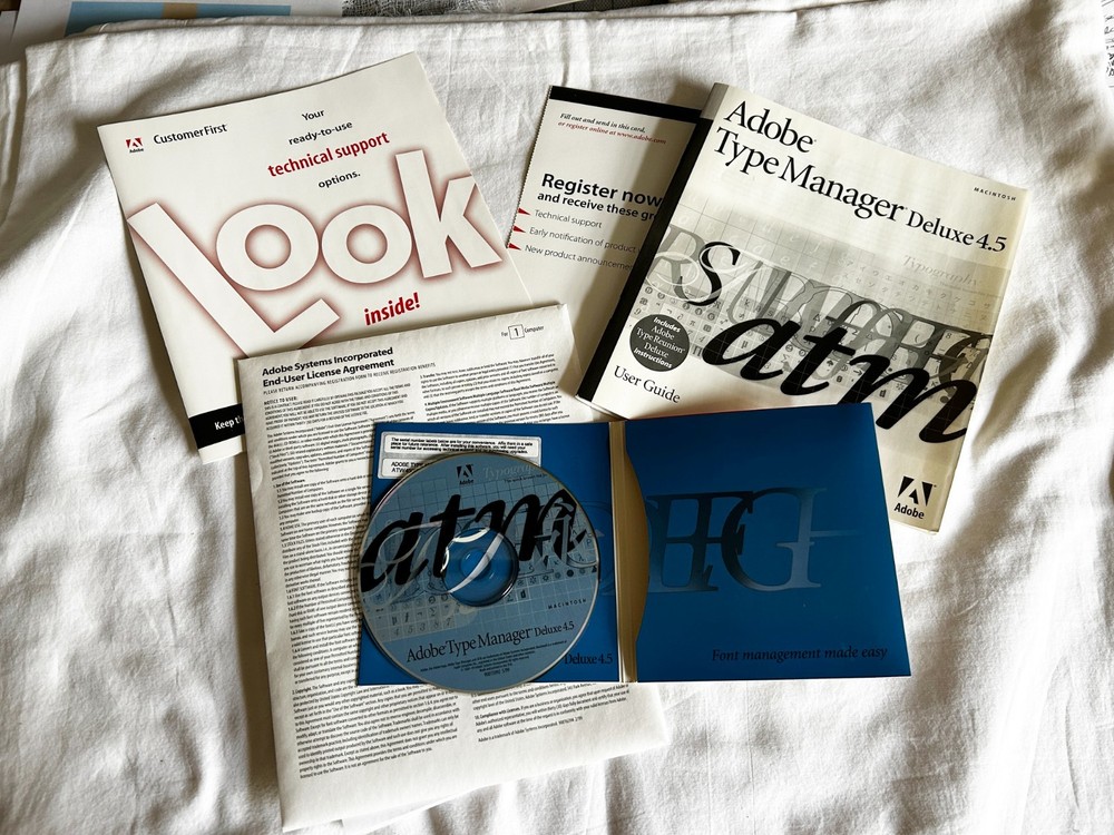 Adobe Type Manager Deluxe 4.5 with Serial Number