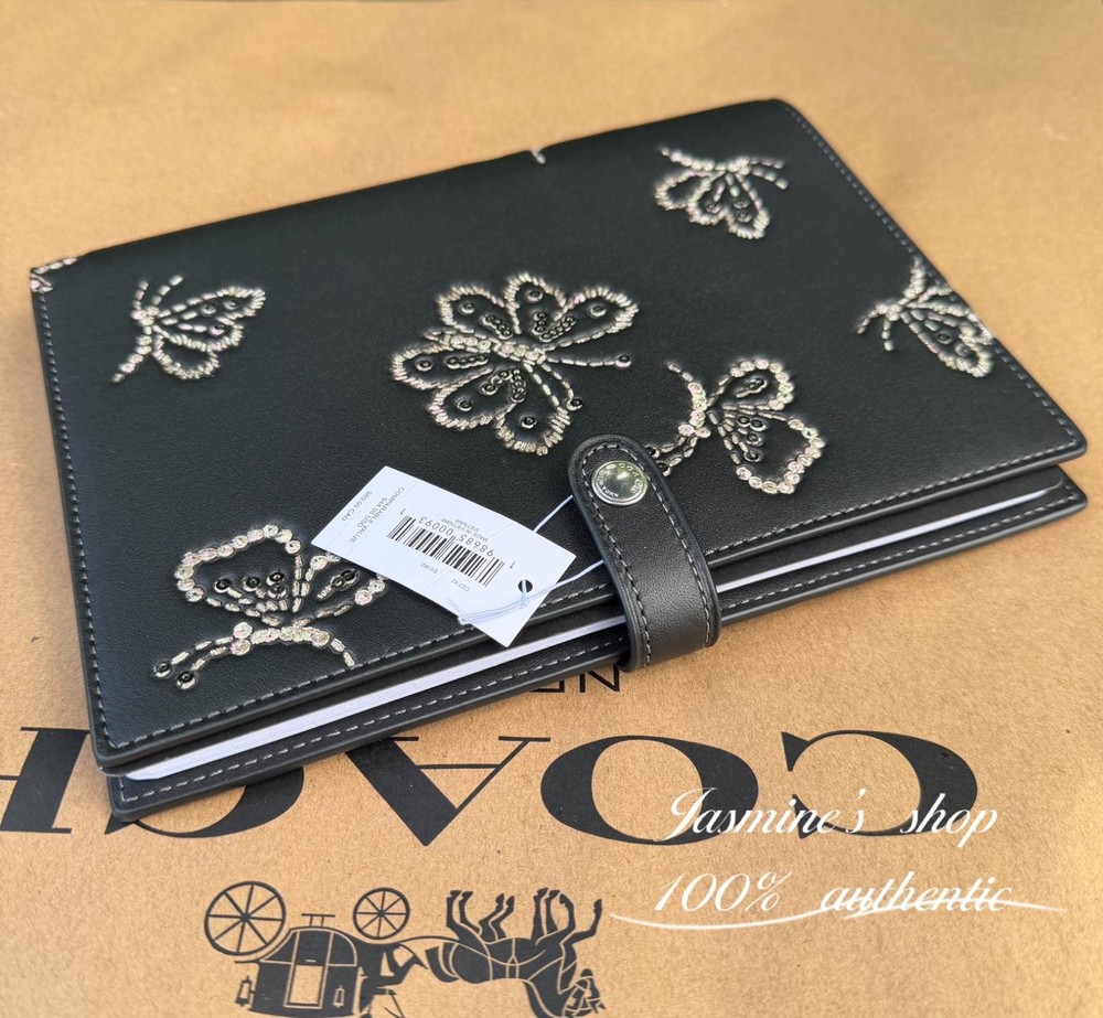 NWT Coach Notebook With Butterfly Print CCF42