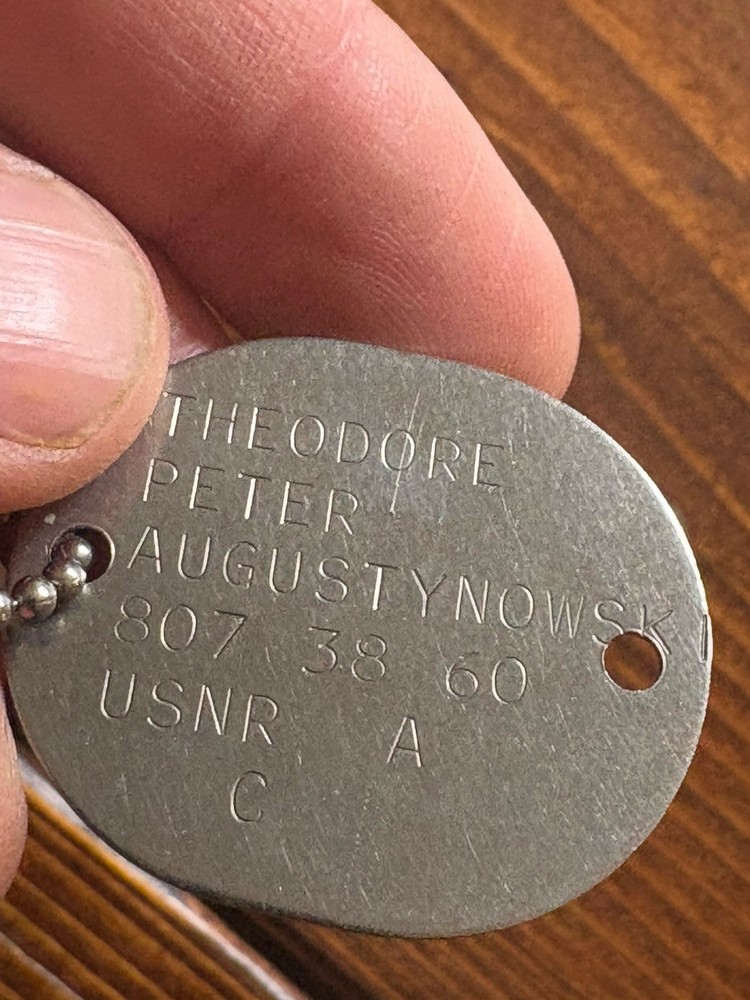 US Navy Dog Tags USNR Theodore Peter Augustynowski
