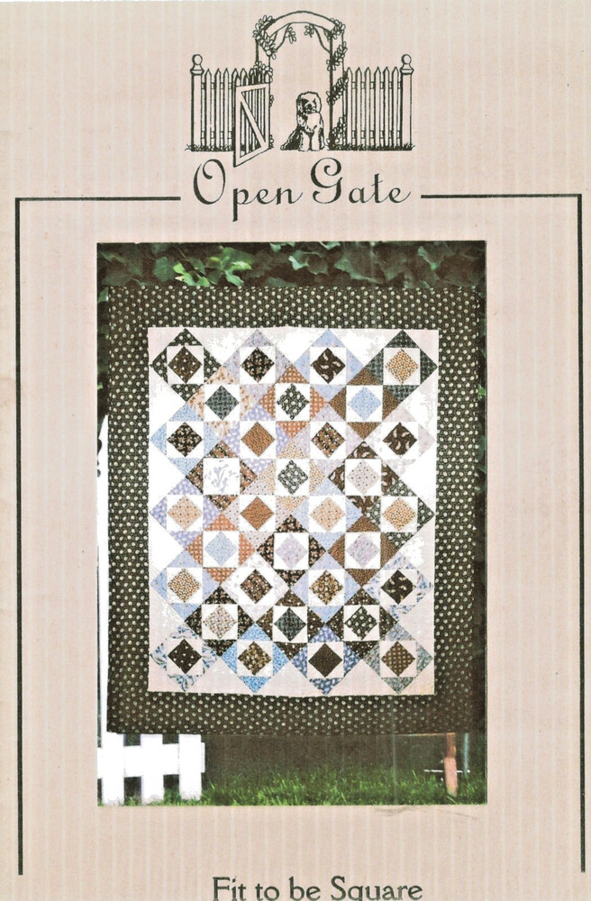 Fit to be Square Quilt Quilting Pattern by Open Gate