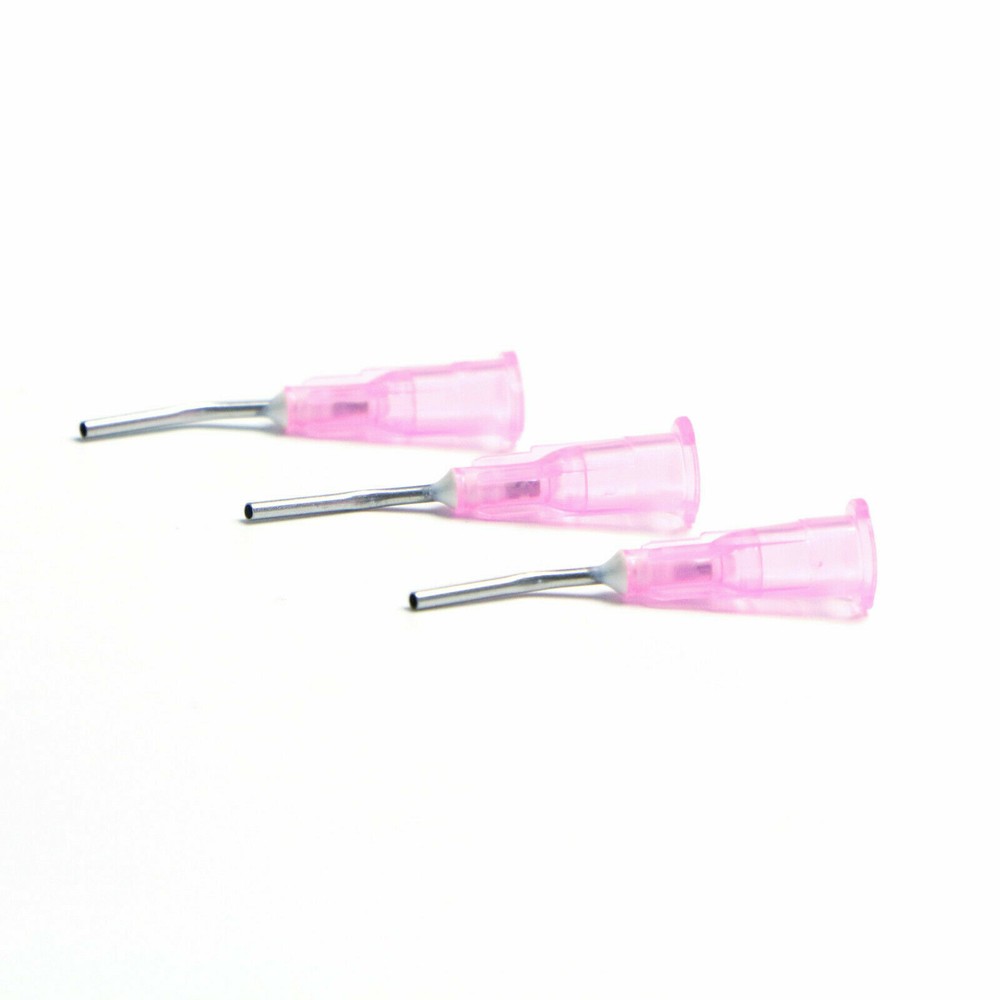 Dental Pre-Bent Irrigation Syringe Needle Flowable Applicator Dispensing Tips