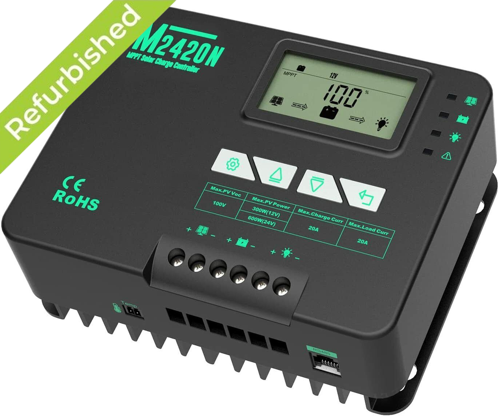 Open Box-HQST 20A 12/24V MPPT Solar Charge Controller