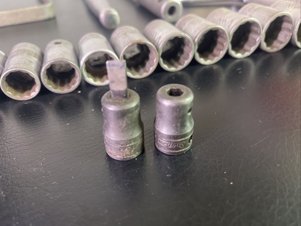 Vintage Snap On Tool Box With Misc. 20 Pc. Socket Tool Set