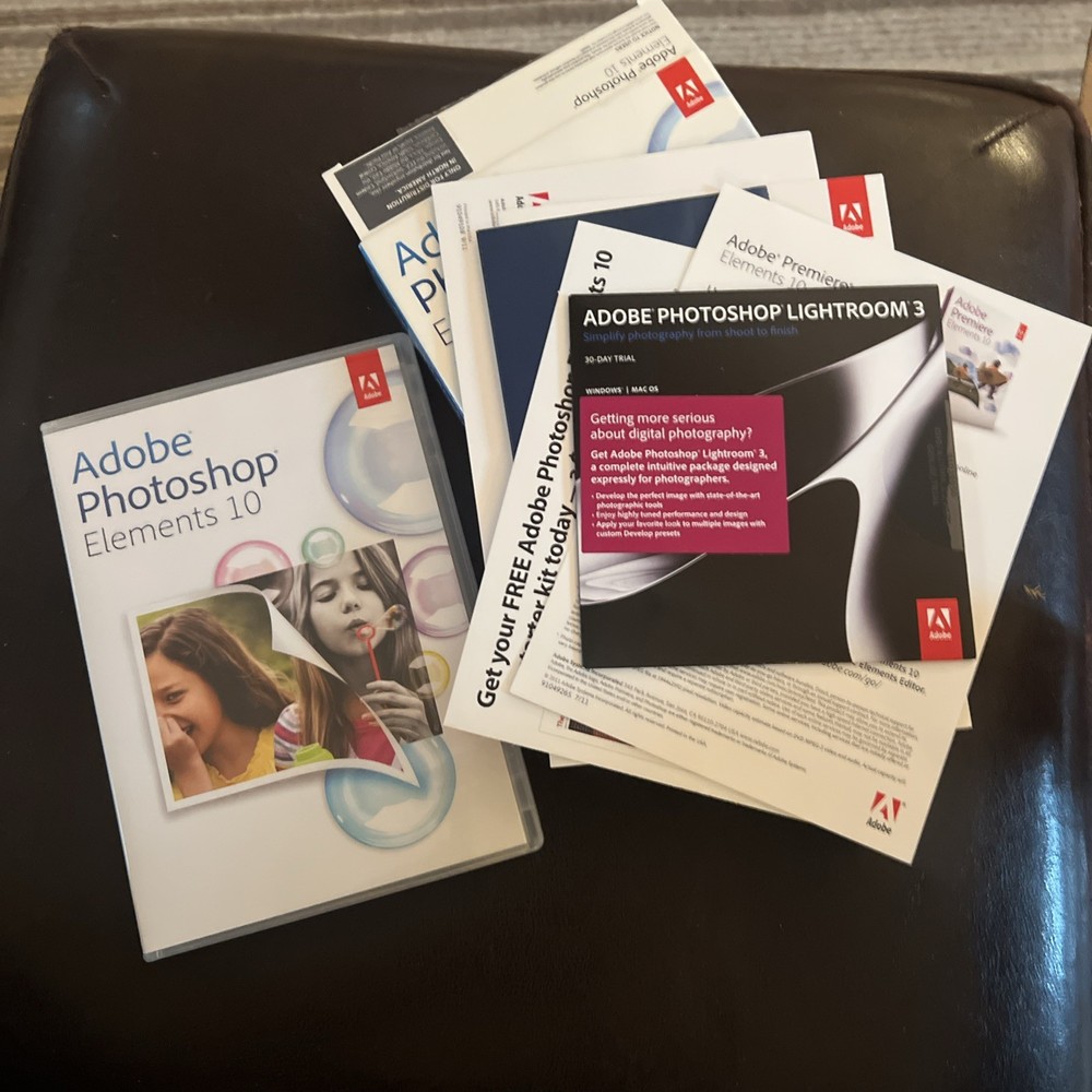 Adobe Photoshop Elements 10 for PC Mac Open Package