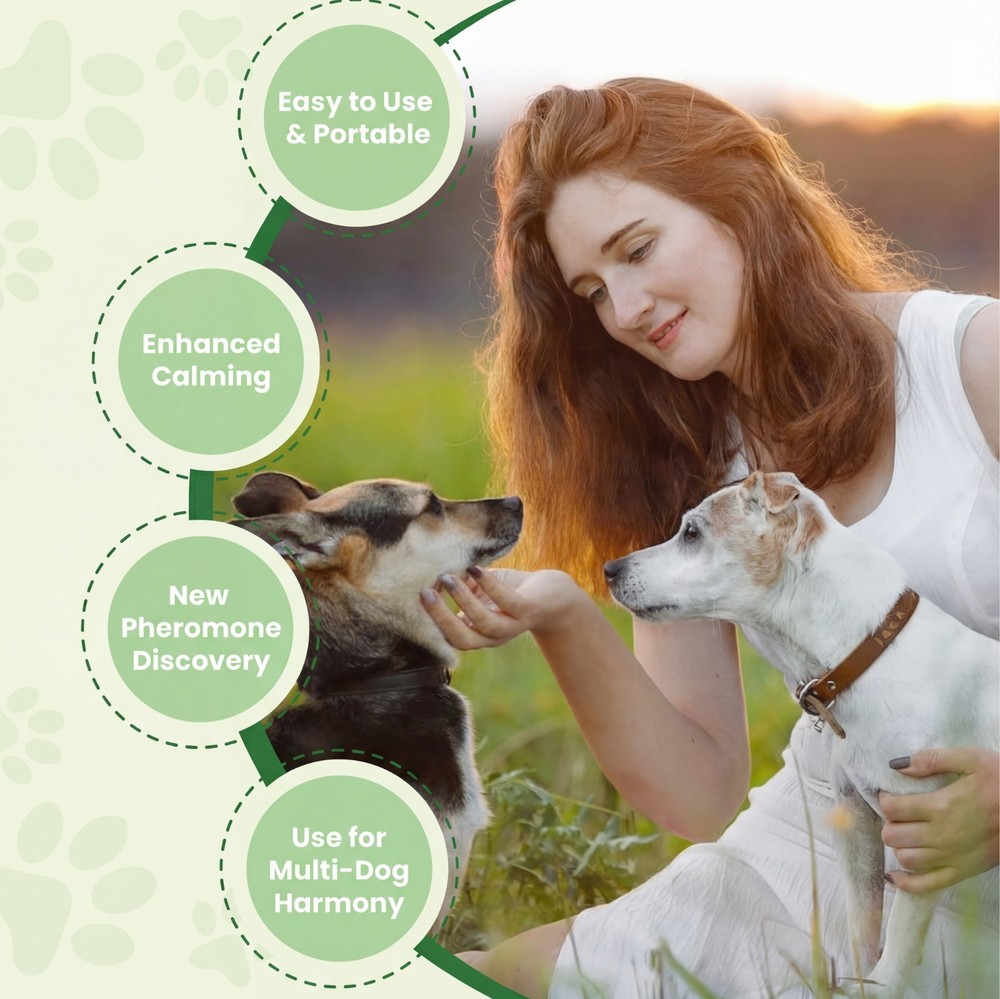 BKRMART Dog Calming Diffuser Kit (3 Pack) 48ml Refills Dog Pheromone Diffuser