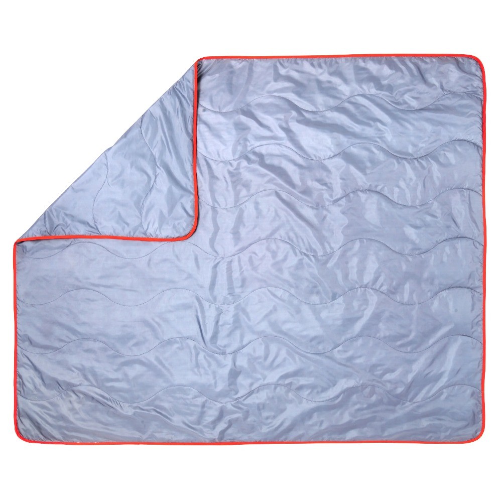 Packable Blanket, Gray, 70" x 60", Lightweight with Stuff Sack