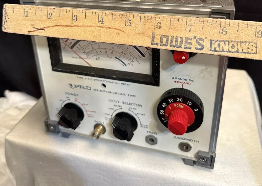 PRD Instrument 232 Low Frequency Slotted Section Carriages277D Attenuation Meter