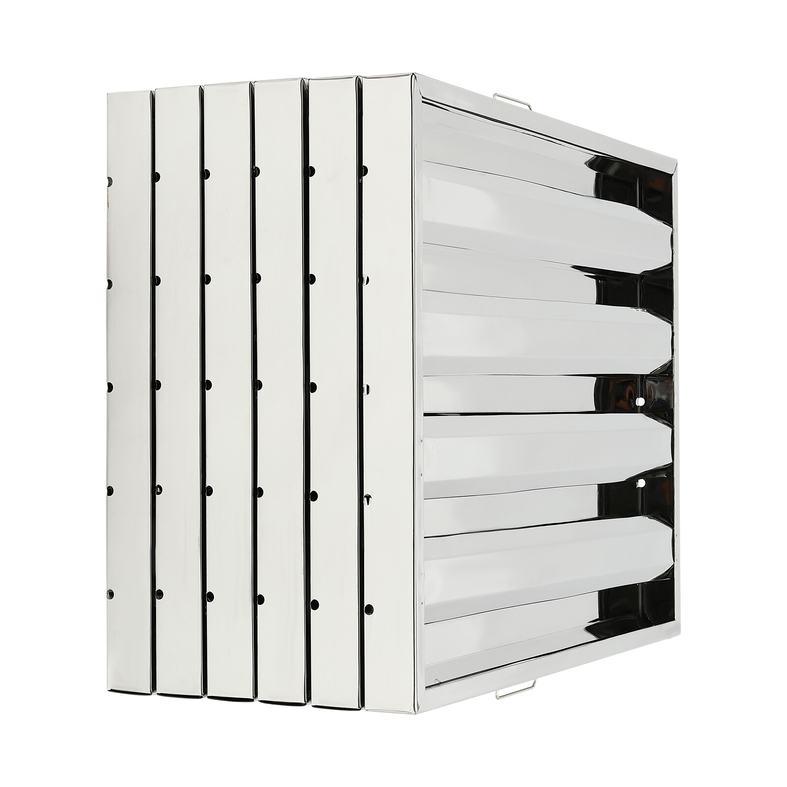 19.5x24.5" Commercial Hood Filters 6Pc Stainless Steel Hood Grease Filter Baffle