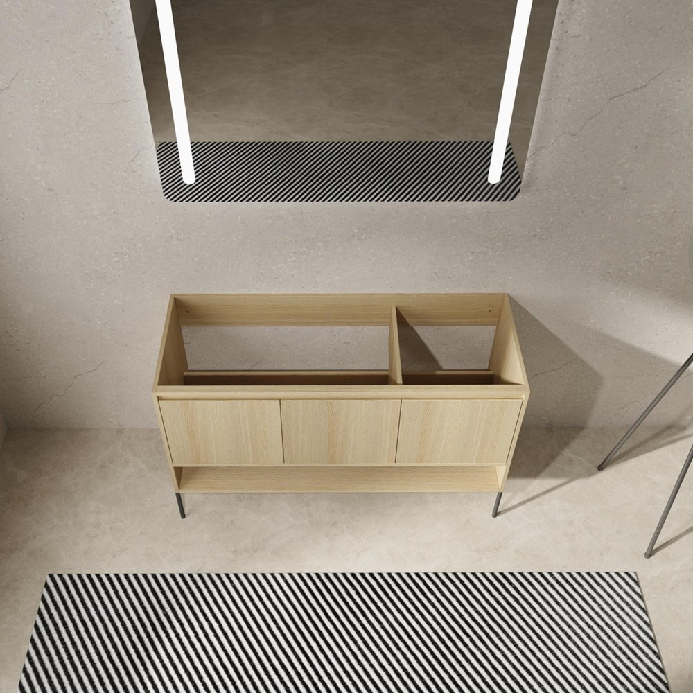 Modern 48" Bathroom Vanity with Thick Plank Construction, Ample Storage &