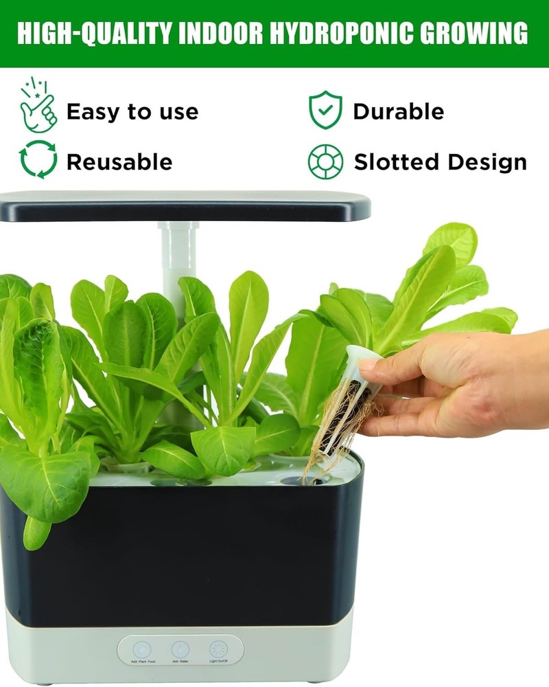 Modern White Grow Baskets - 50 Pack for Efficient Hydroponic Gardening