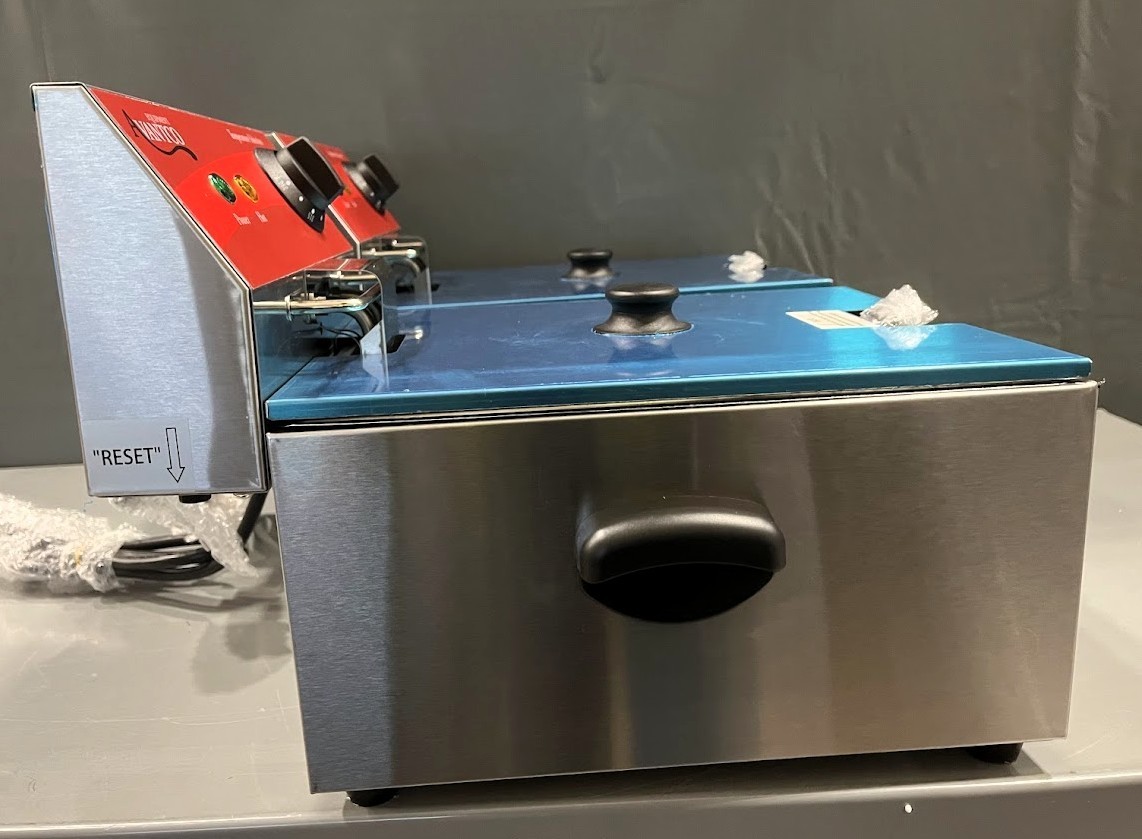 20 lb. 120V, 3500W Commercial Restaurant Dual Tank Electric Countertop Fryer