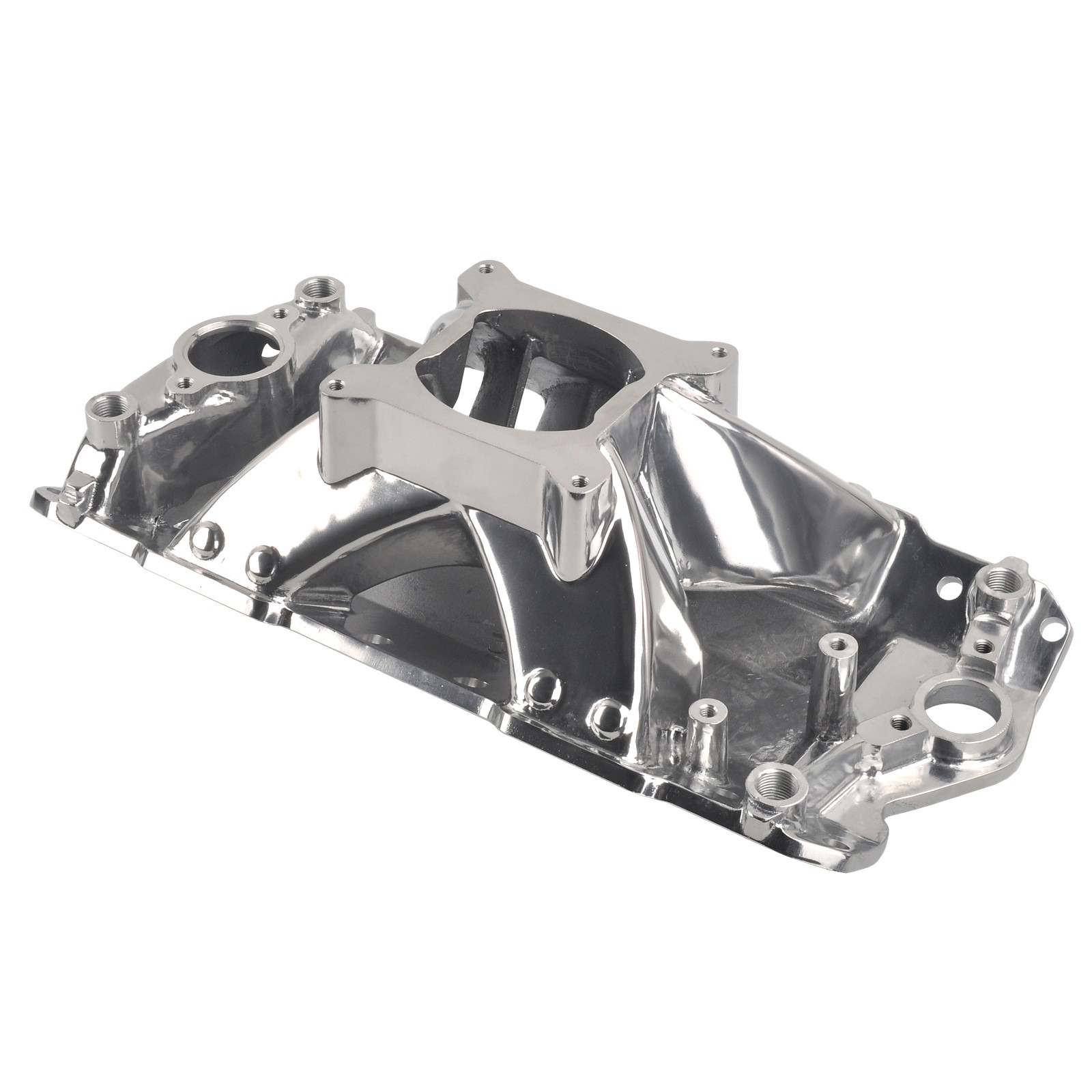 For 1957-95 Small Block Chevy SBC 350 400 Polished Single Plane Intake Manifold