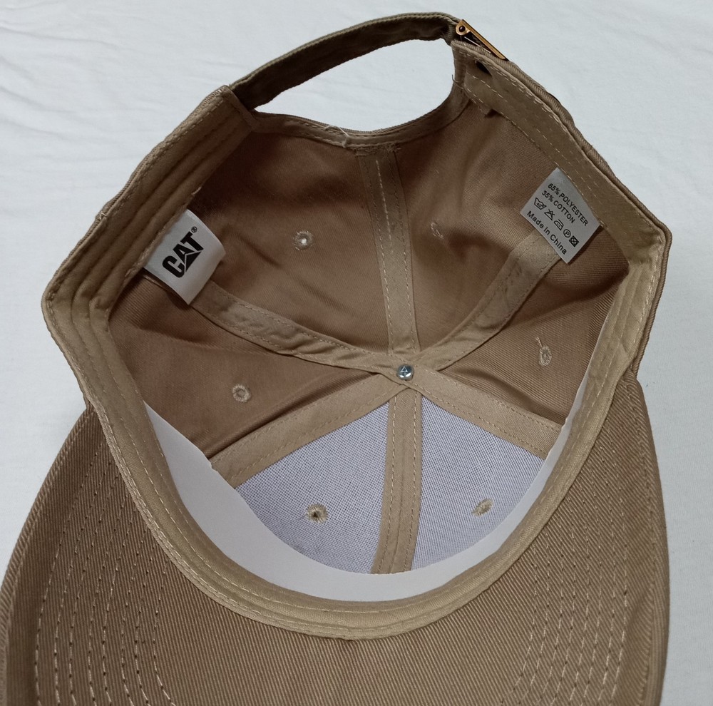 Caterpillar Embroidered Six Panel Adjustable Fit Unisex Six Panel Hat