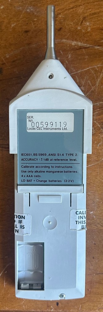 Casella CEL Instruments CEL-231 Digital Sound Meter Survey