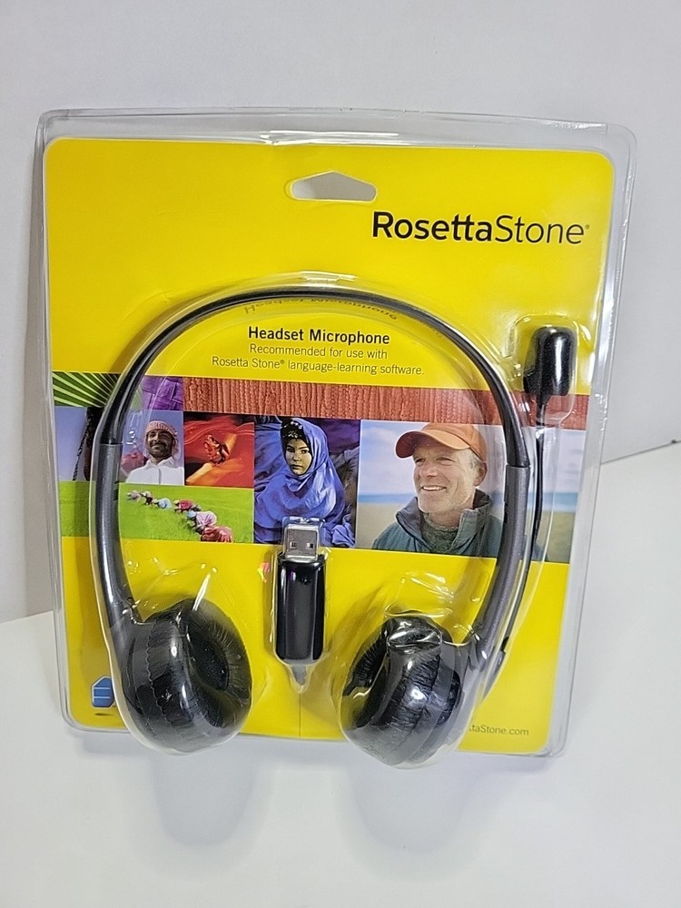 Rosetta Stone Headset Microphone USB For Language Learning Software New Sealed!