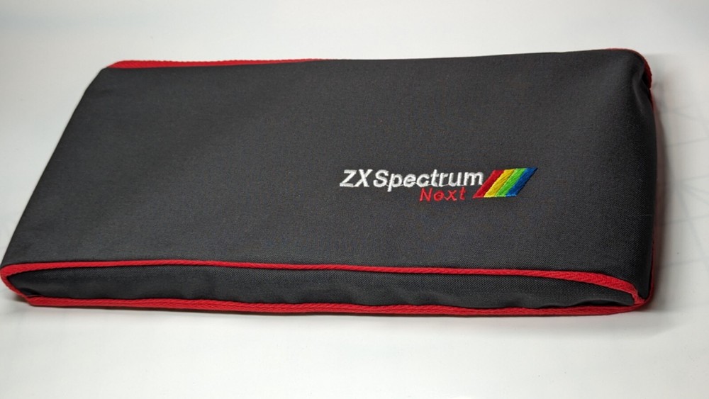 ZX SPECTRUM NEXT - dust cover- graphite grey- embroidered
