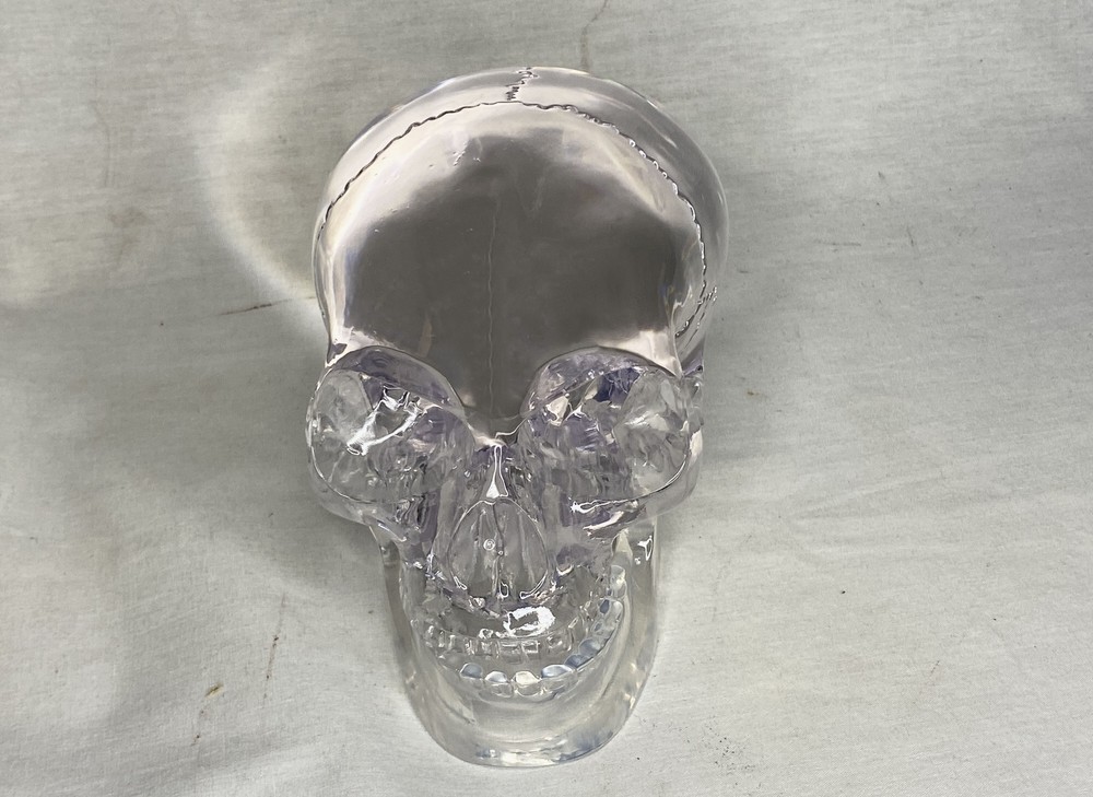 Mitchell Hedges Ancient Crystal Skull Replica, Solid Acrylic, Free Color Book