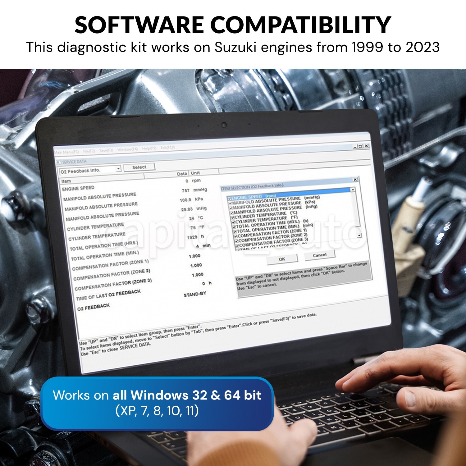 Diagnostic USB Cable Kit for Suzuki Outboard Marine Boat SDS 8.70