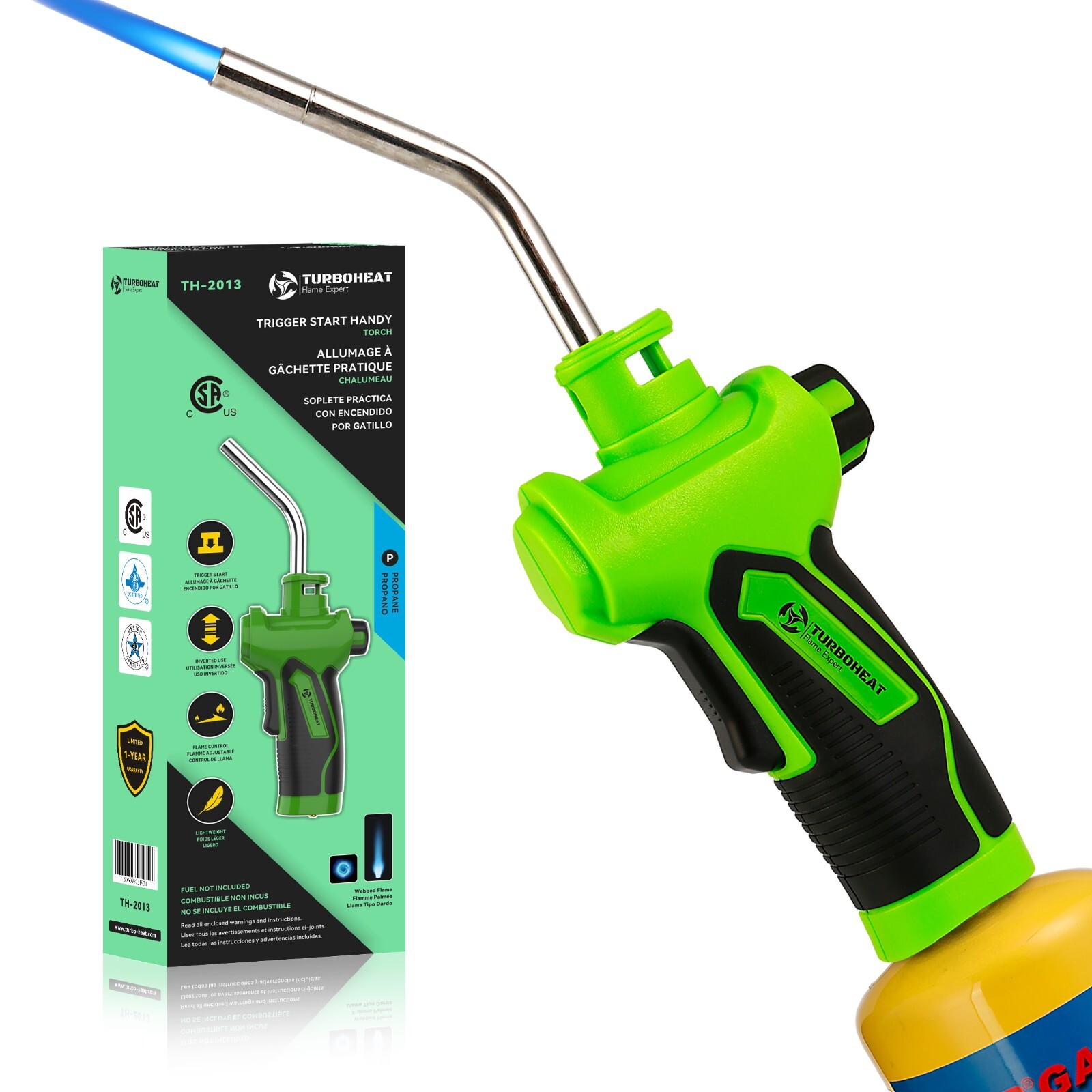 Propane Torch Trigger Start Propane Torch Head with Igniter All-Purpose MAPP Gas