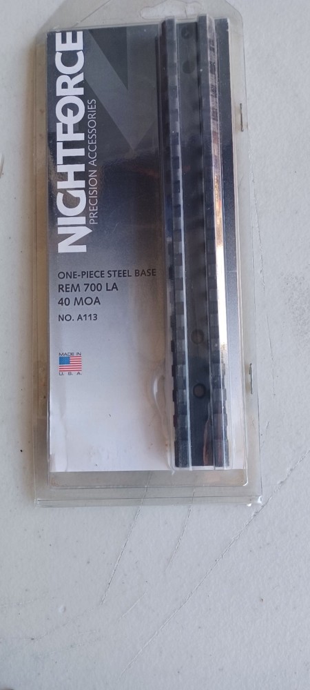 NIGHTFORCE ONE PIECE STEEL BASE