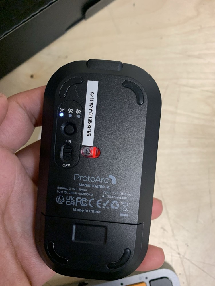 ProtoArc Backlit Bluetooth Keyboard & Mouse KM100-A for Mac Full Size Wireless