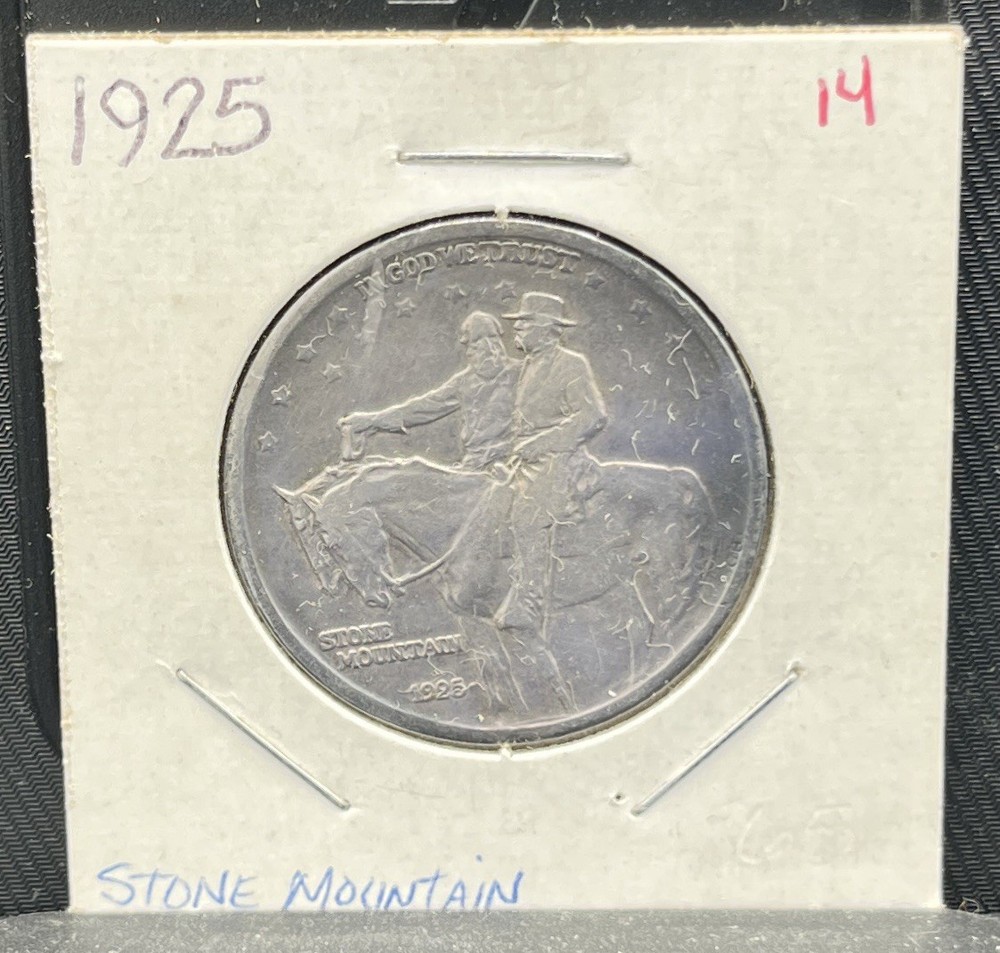1925 Stone Mountain Memorial Silver Commemorative Half Dollar Lee Jackson