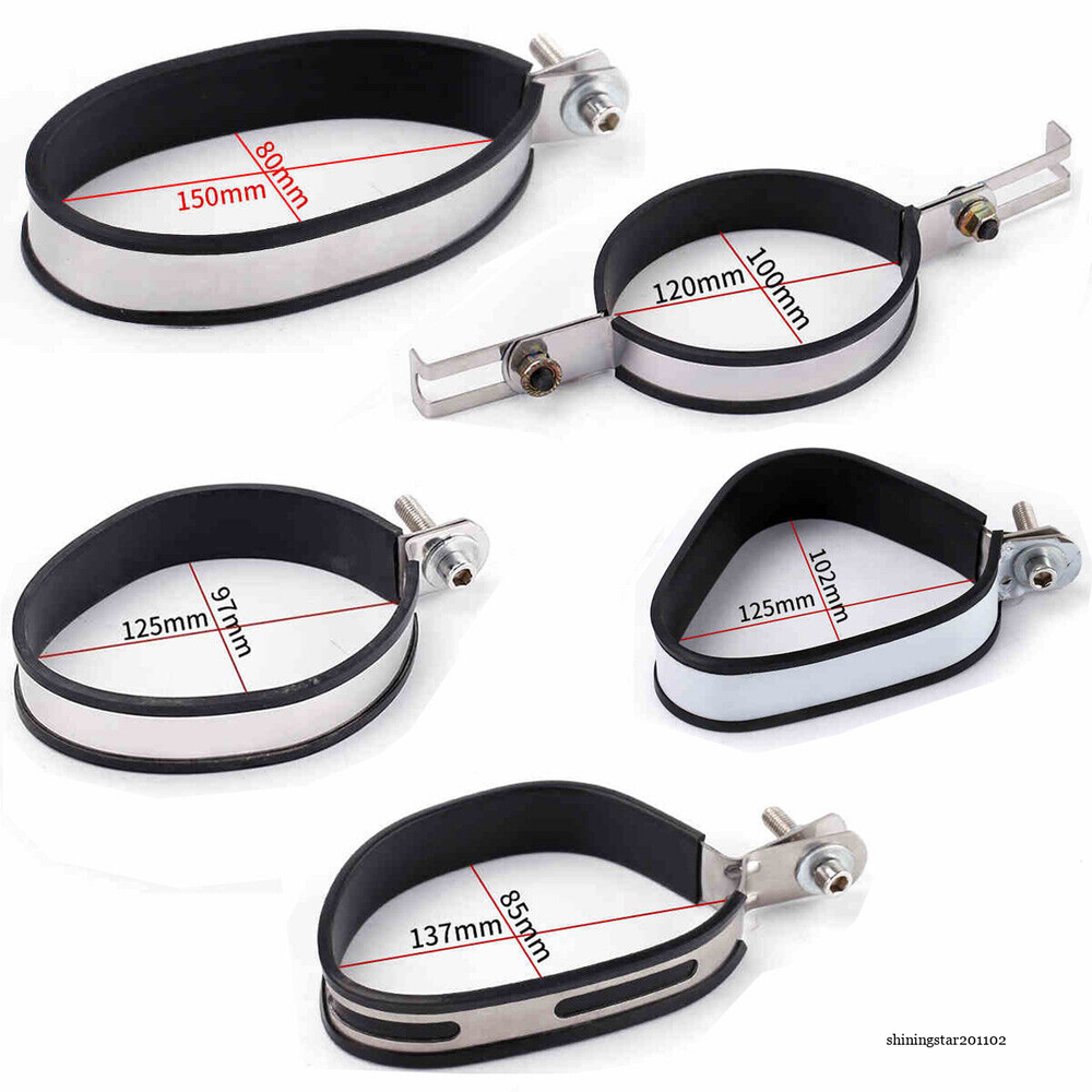 Motorcycle Modified Exhaust Pipe Muffler Hanger Clamp Hanging Mount Fixed Ring