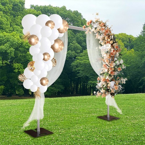 DOUBLE CROSS BAR ADJUSTABLE QUICK BACKDROP KIT 10 FT x 10 FT PIPE WITHOUT DRAPE