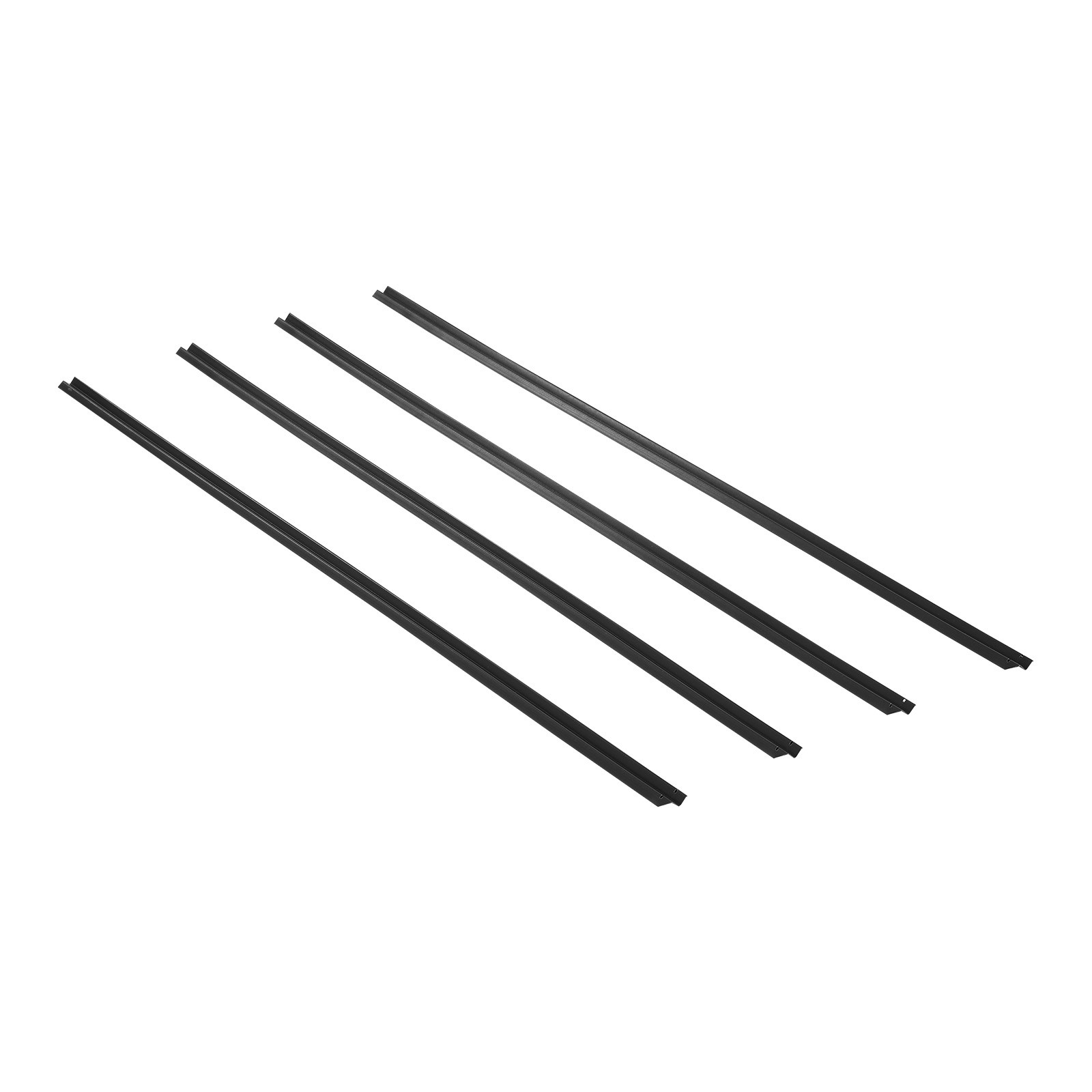 Chain Link Fence Privacy Slats Single-Wall for 6' High Fence Bottom Lock Black