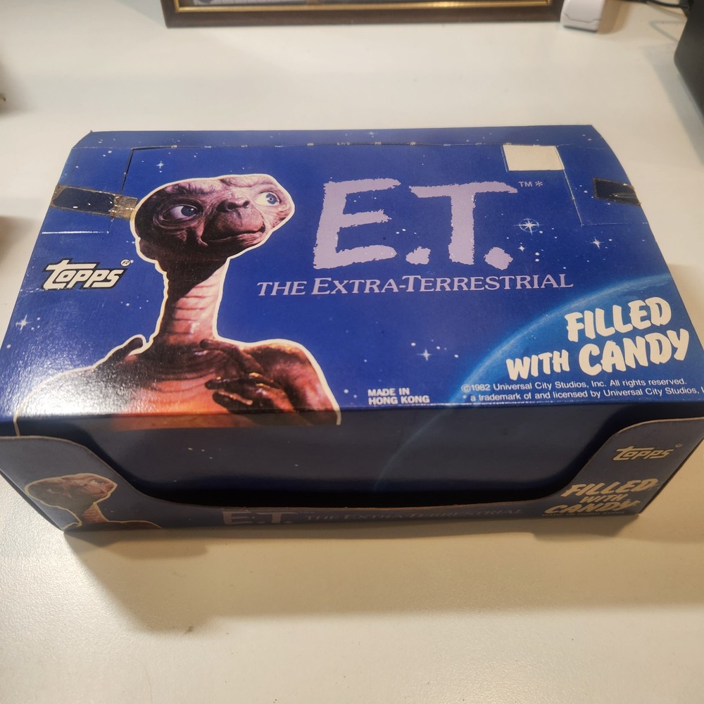 1982 Topps E.T. Movie Candy Head Display Box - Empty Box
