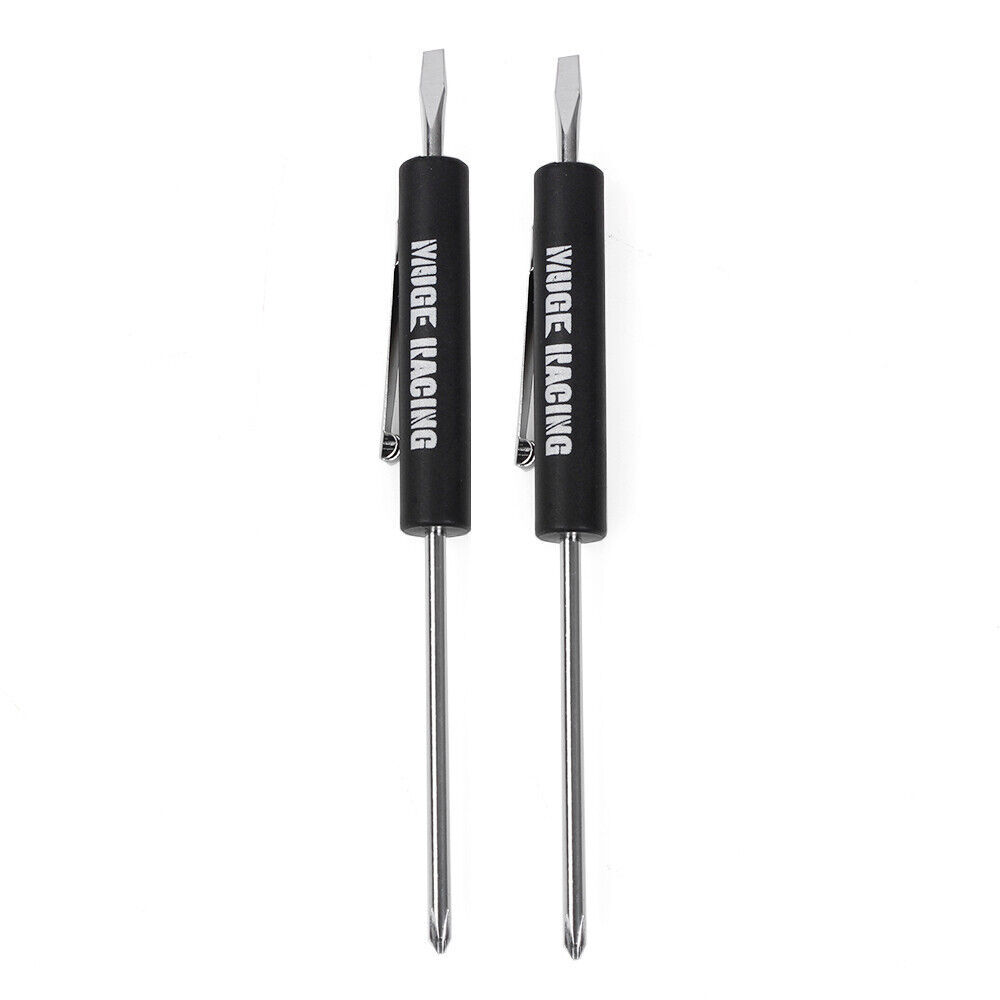 Mini Screwdriver Flat Tip with Phillips Top and Pocket Clip Same as Snap-on 2PCS