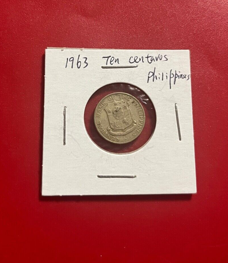 1963 10 CENTAVOS PHILIPPINES COIN - NICE WORLD COIN !!!