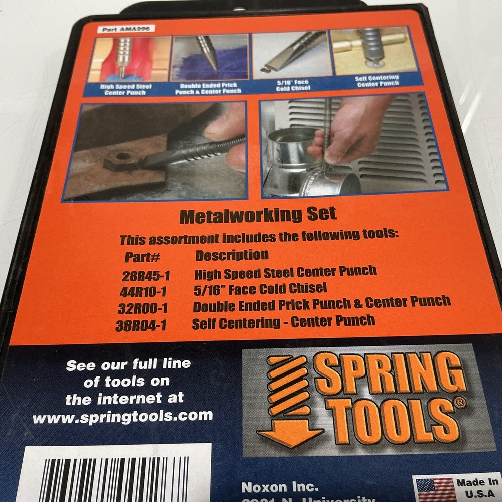 Spring Tools AMA996, 4-Piece Metalworking Set (Qty 2)
