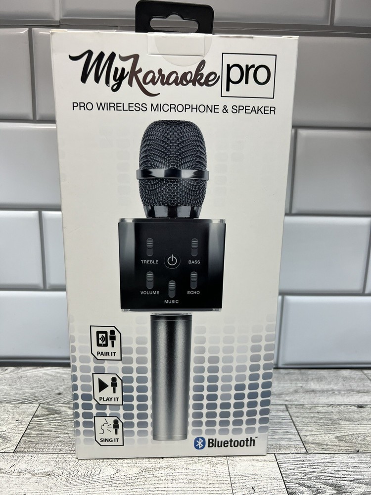 MY KARAOKE PRO 2-in-1 WIRELESS BLUETOOTH MICROPHONE New