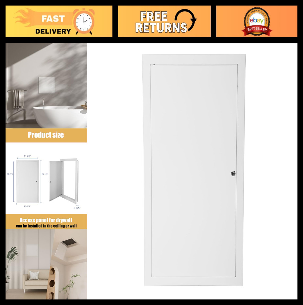 Thick 1mm 12x24 Drywall Access Panel - Durable Ceiling & Attic Door, Screwdriver
