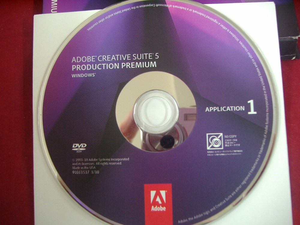 Adobe Creative Suite CS5 Production Premium Windows PC Full Retail DVDs w/Serial