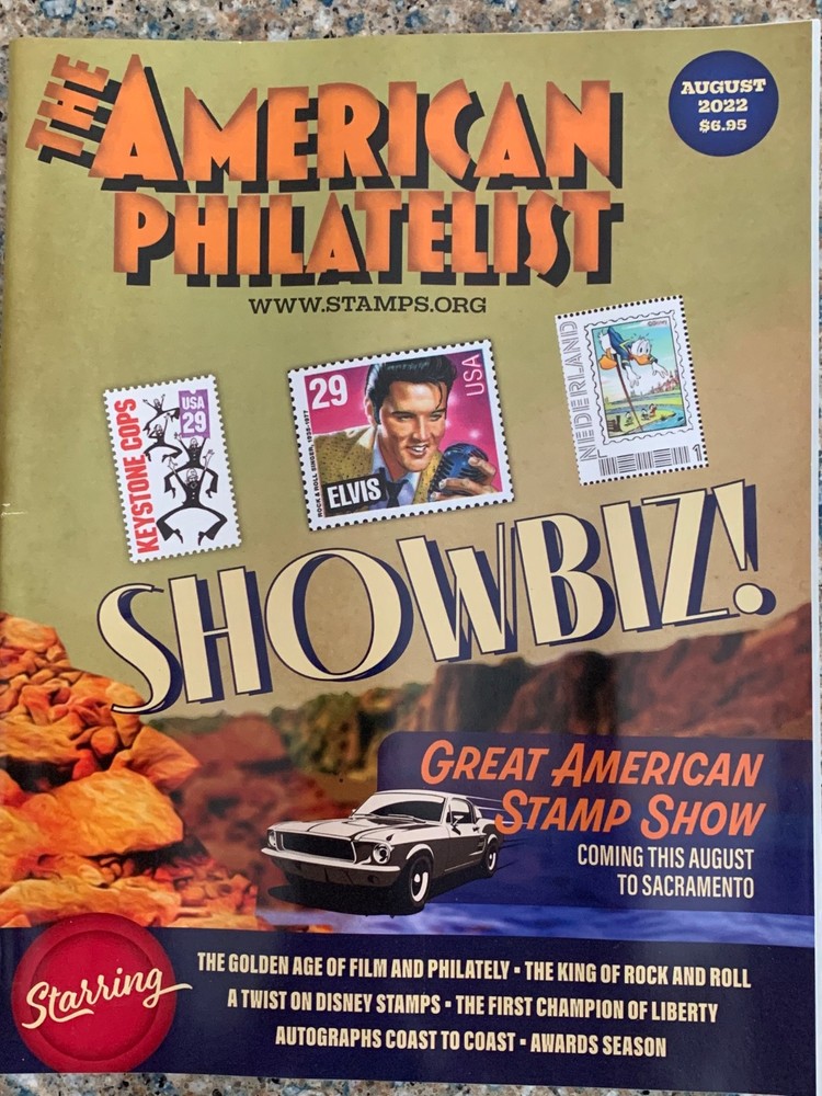 American Philatelist Magazine  2022,  August