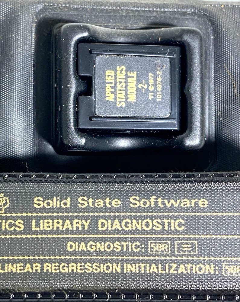 Texas Instruments Programmable TI 58/59 Applied Statistics Module 2 w/16 Modules