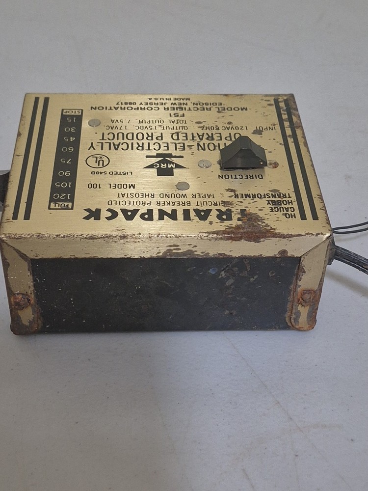 Trainpack HO Transformer #100 Model Rectifier Corp Made in USA