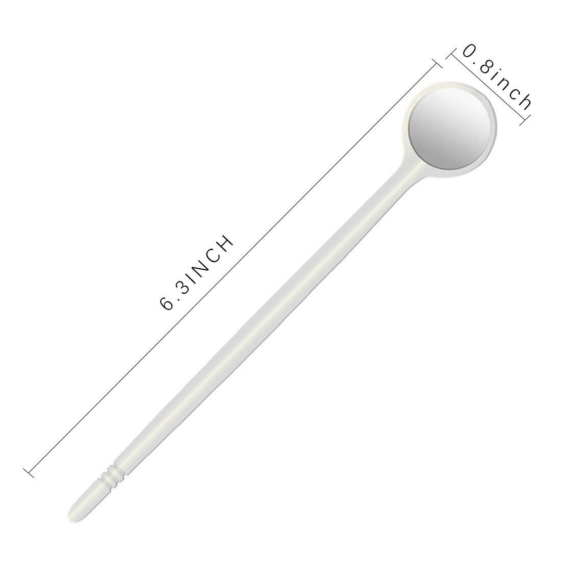 100pcs Disposable Dental Oral Exam Mouth Mirrors Anti Fog Teeth Exam Mirror