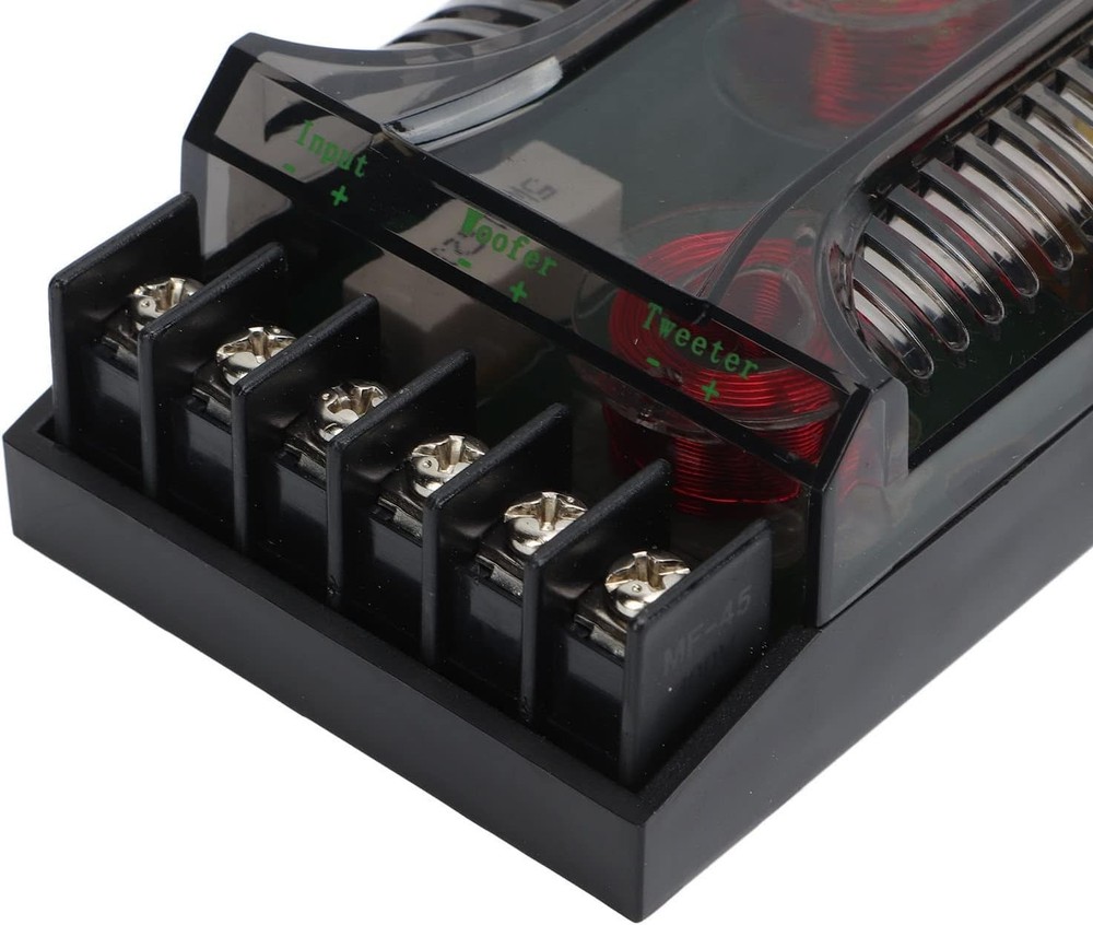 Universal Car Speaker Frequency Divider - 300W 2 Way Crossover for Precision