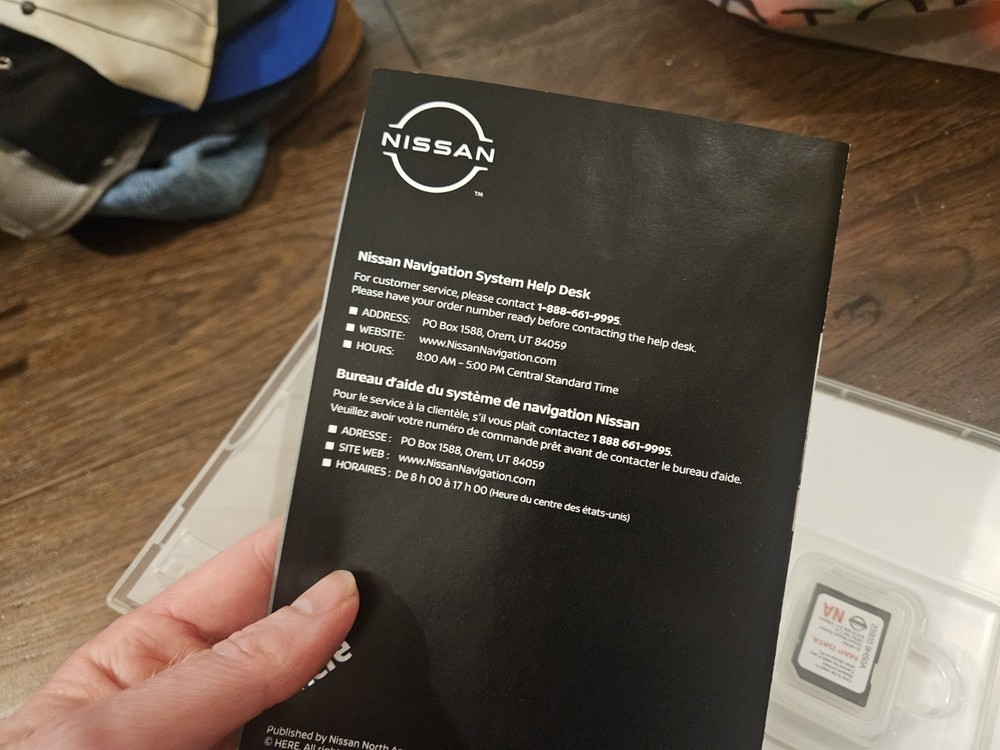 Nissan Navigation System Map Version 12 North America SD Card