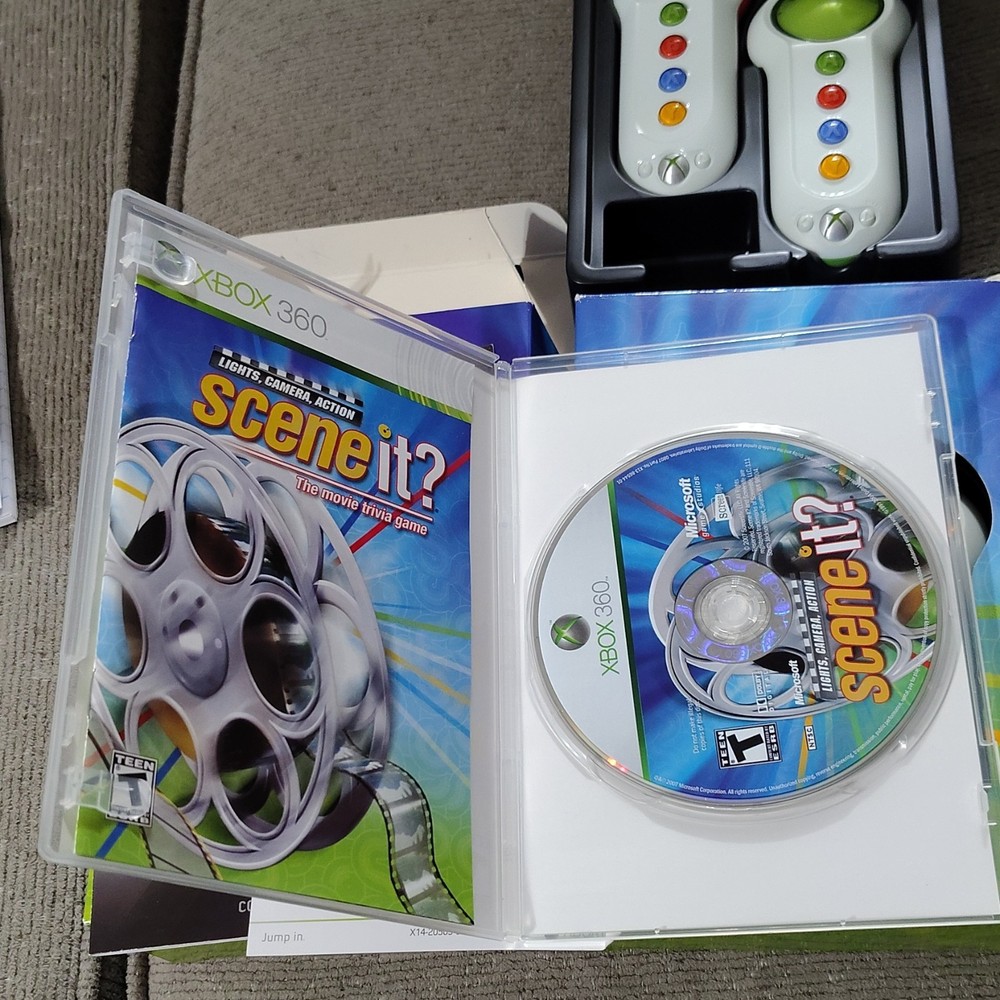 Microsoft Screenlife Scene It? Lights, Camera, Action Trivia Game + Controllers