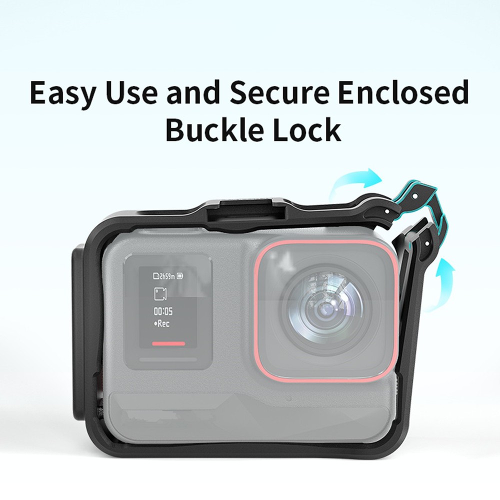 For Insta360 Ace/Ace Pro Camera ABS Plastic Housing Frame Case Protector Balck