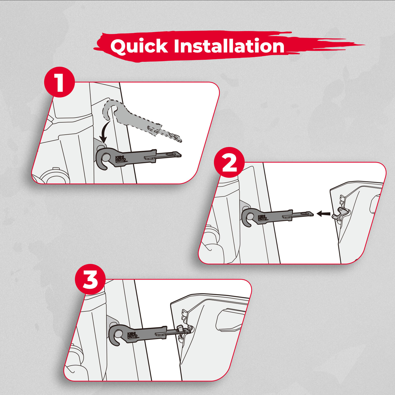 2PCS Door Latches Accessories Increased Air Circulation for Polaris RZR Pro XP