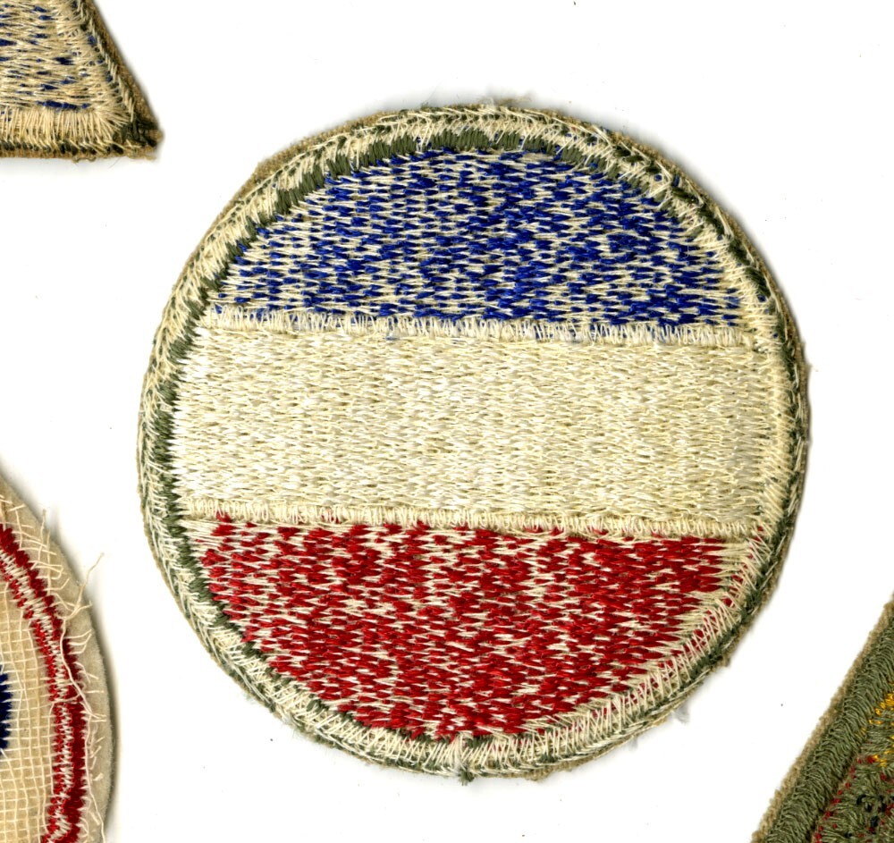 Army Ground Forces White Back Patch WWII Original